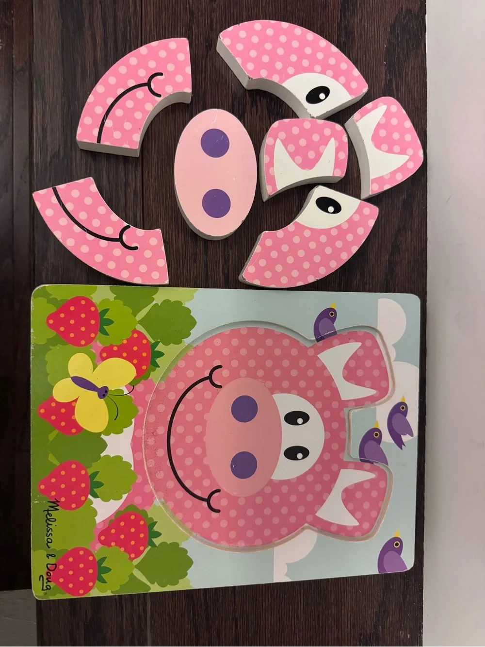 Melissa & Doug Kids Chunky Puzzle Set - Pig and Giraffe